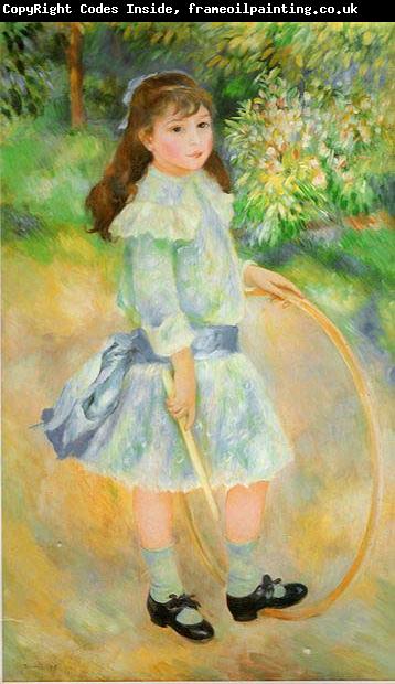 Pierre-Auguste Renoir Girl With a Hoop,